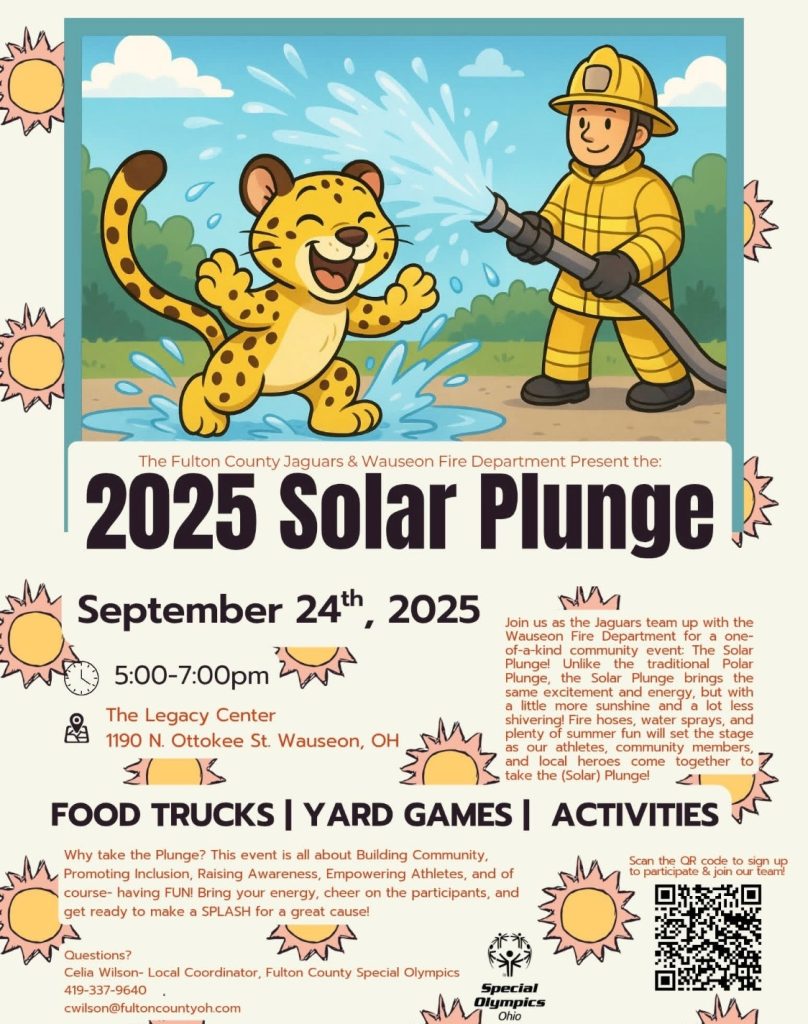 2025 Solar Plunge event flyer